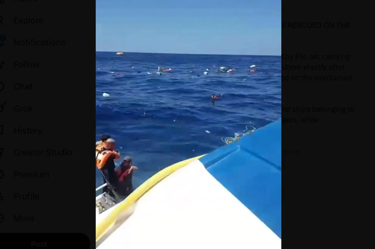 Naufragiu lângă Ciprul de Nord: Feribot cu 270 de pasageri, răsturnat în mare | VIDEO